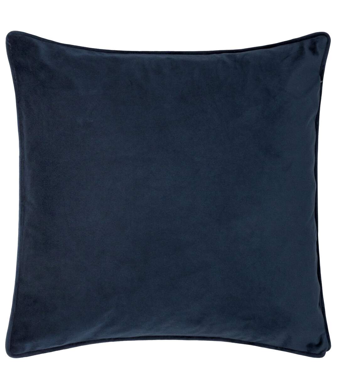 Alentejo piped velvet cushion cover 43cm x 43cm ocean Furn