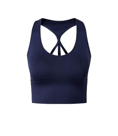 Brassière de sport reveal femme bleu marine TriDri