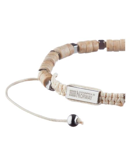 Bracelet beige/acier homme geographical norway 315018 - taille unique