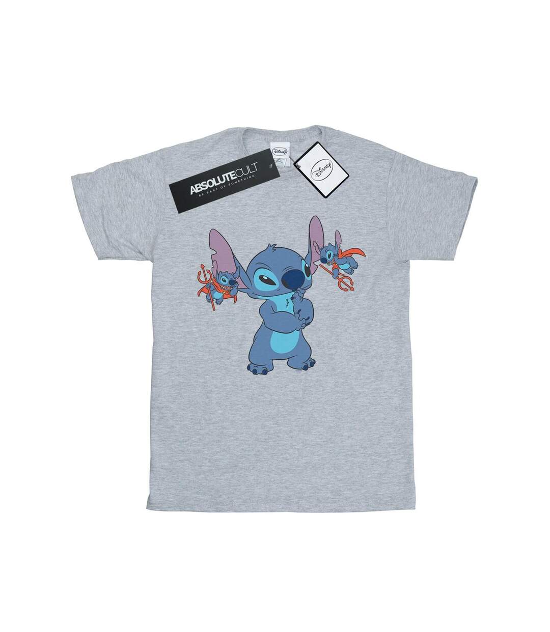 Disney - T-shirt LILO AND STITCH LITTLE DEVILS - Femme (Gris chiné) - UTBI17201-1
