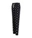 Womens/ladies cuffed lounge pants navy/white Skinni Fit-4