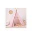 Tipi Déco Enfant Motifs 160cm Rose-5