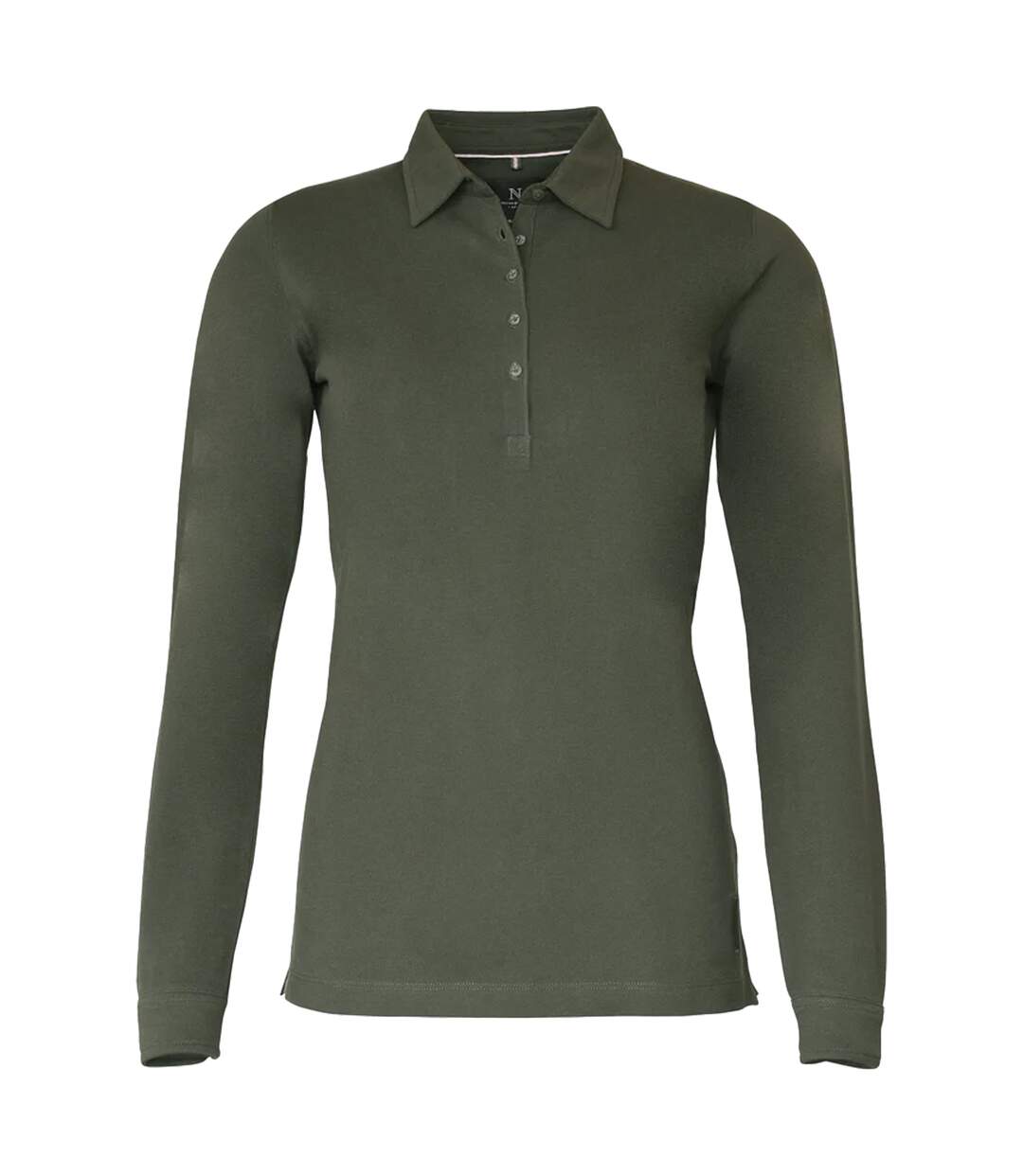 Carlington polo à manches longues femme vert sombre Nimbus