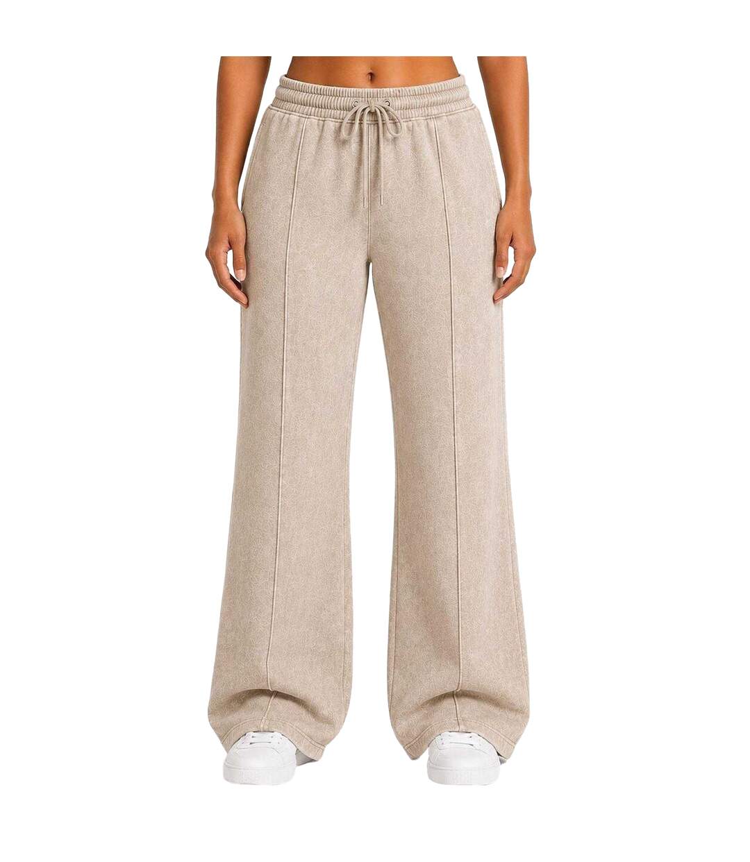 Pantalon De Jogging Motif/style À Plis Femme Taupe I Saw It First-2