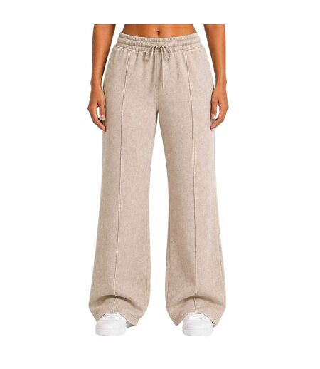 Pantalon De Jogging Motif/style À Plis Femme Taupe I Saw It First