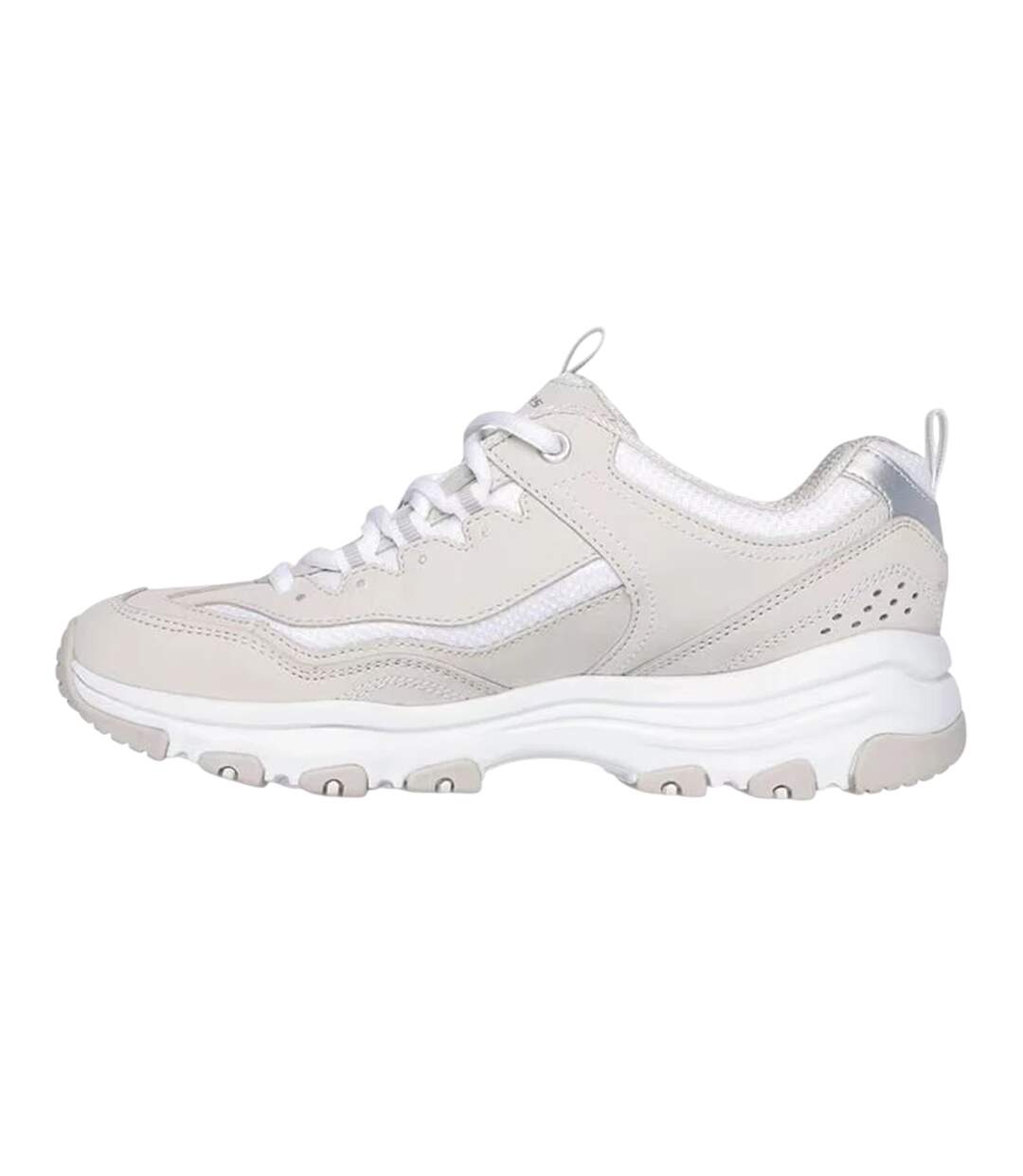 Baskets Icon Dlite Femme Taupe Blanc Skechers-2