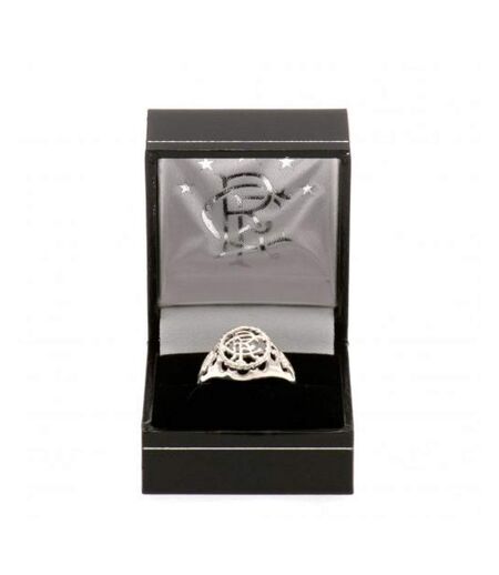 Rangers FC Sterling Silver Ring (Silver) (Medium) - UTTA1638