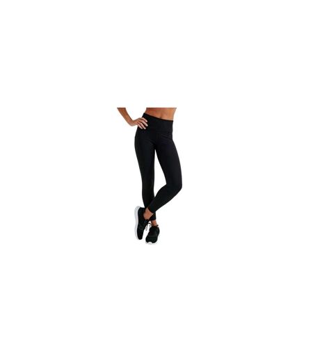 Womens/ladies Performance Tie Dye Recycled Leggings Black Acid Washed TriDri