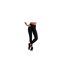 Womens/ladies Performance Tie Dye Recycled Leggings Black Acid Washed TriDri-1