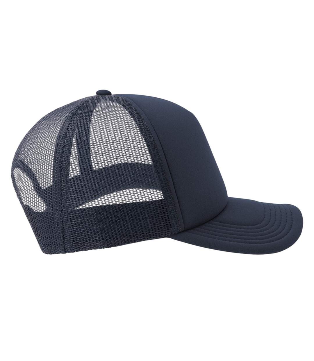 Casquette Trucker Motif/style 5 Panneaux Rapper-s Adulte Bleu Marine Atlantis-4