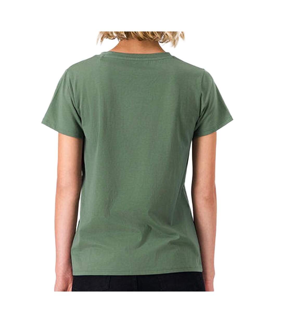 T-shirt vert femme teddy smith ribelle-2