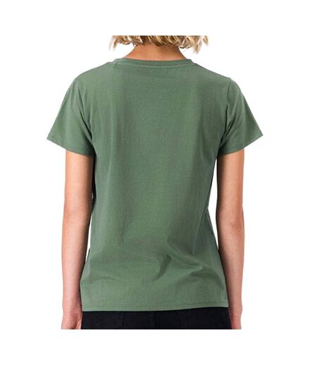 T-shirt vert femme teddy smith ribelle