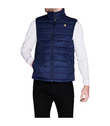 Mens Dover Quilted Gilet Yale Blue Farah