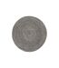 Tapis Déco Tressé Café 120cm Noir-1