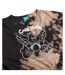 Womens/ladies Bad Angel Midi Tie Dye Smock Dress Black Care Bears-4