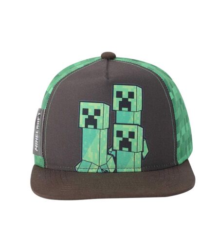 Childrens/kids Baseball Cap Green Minecraft