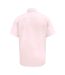 D555 Chemise Unie Manches Courtes Lucas Homme Rose Duke-1