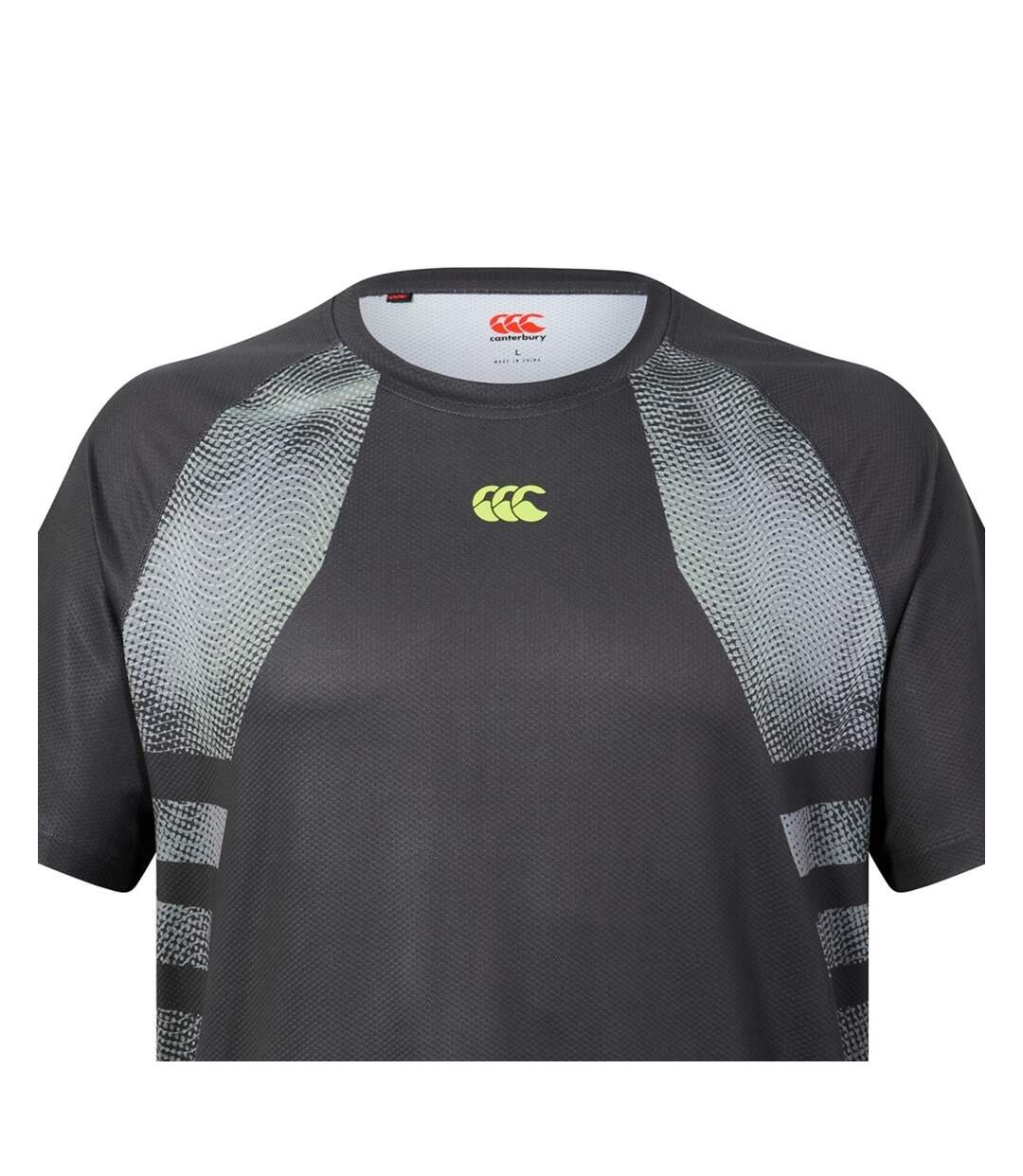 Mens Tempo+ Training T-shirt Charcoal Canterbury-3