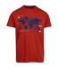 Mens Chera Topographic Crew Neck T-shirt Salsa Trespass-1
