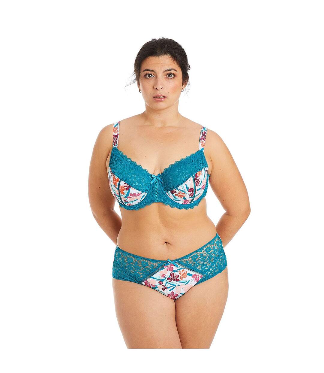 Shorty turquoise/rose Eva