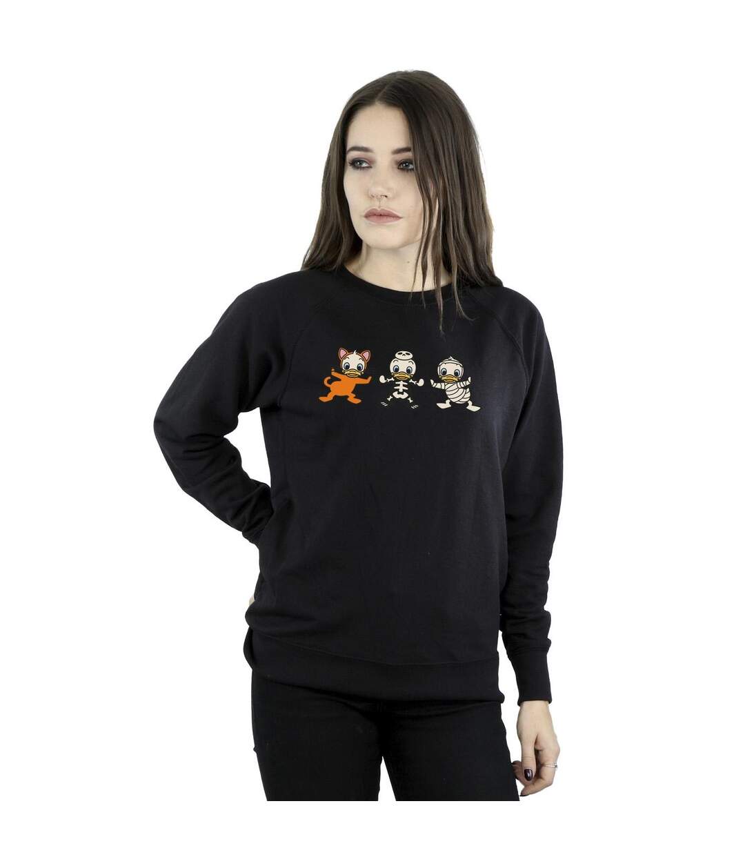 Disney Sweatshirt Womens/Ladies Duck Tales Halloween Costumes (Noir) - UTBI29251-2
