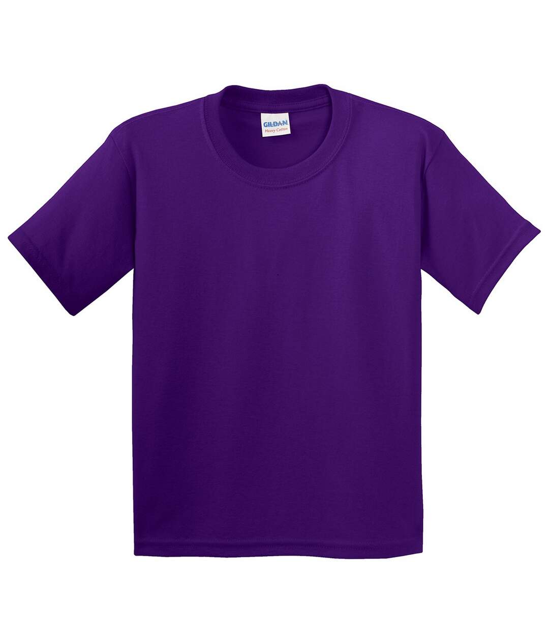 Youth Unisex Heavy Cotton T-shirt Purple Gildan-1