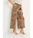 Pantalon large imprimé animalier-3