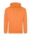 Unisex adult college hoodie light orange Awdis-1