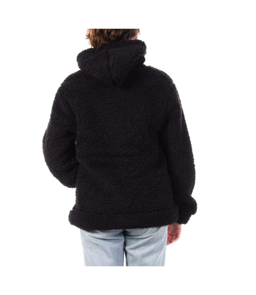 Veste en sherpa noir femme sherpa compagnie des amériques margaux-2