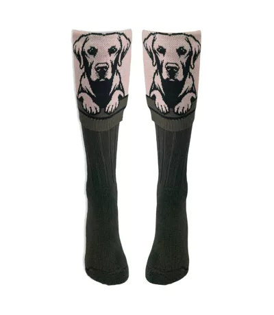 Chaussettes Pour Bottes Style Labrador Adulte Olive Noire Waring Brooke