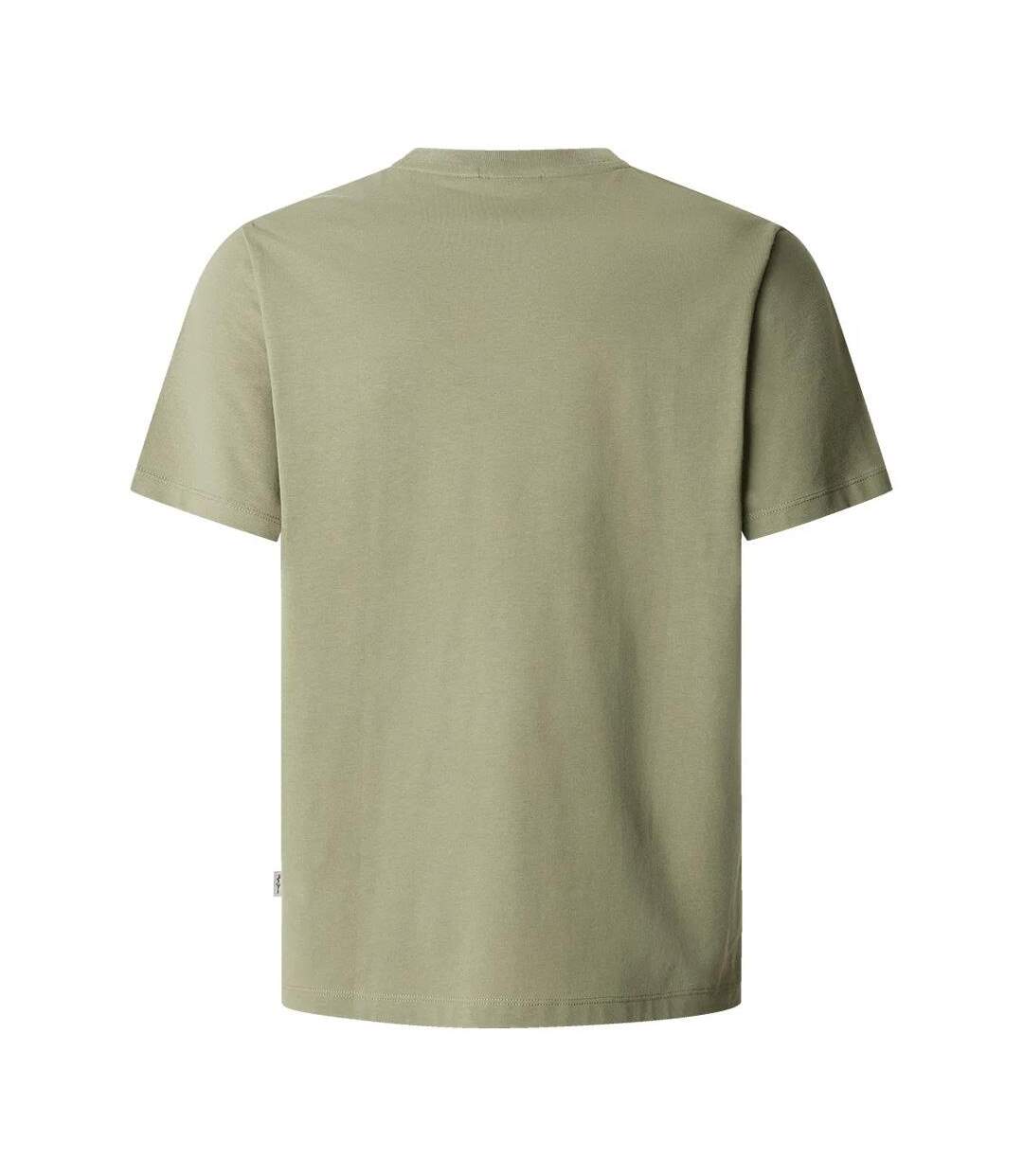 T-Shirt vert homme pepe jeans contrast connor-2