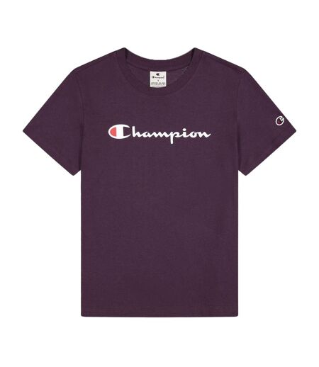 T-shirt Manches Courtes Femme Violet Clair Champion