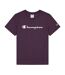 T-shirt Manches Courtes Femme Violet Clair Champion-2