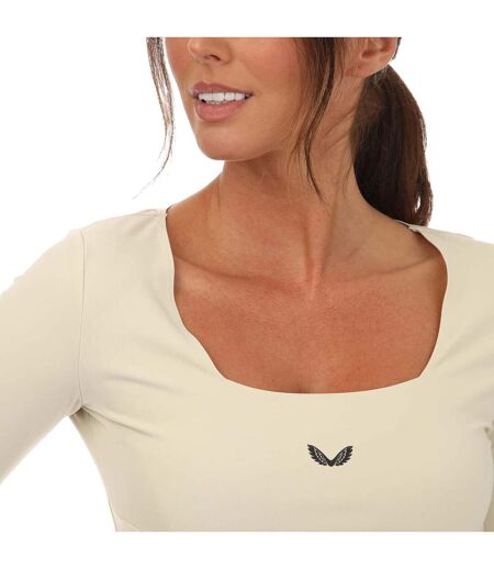 Haut court active femme beige Castore