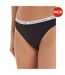 Lot De 3  Strings Motif/style Logo Femme Gris Blanc Noir Tommy Hilfiger-1