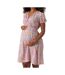 Robe courte de grossesse rose femme mamalicious 20018167 - m-1