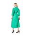 Womens/ladies ruched jersey textured midi dress green Principles