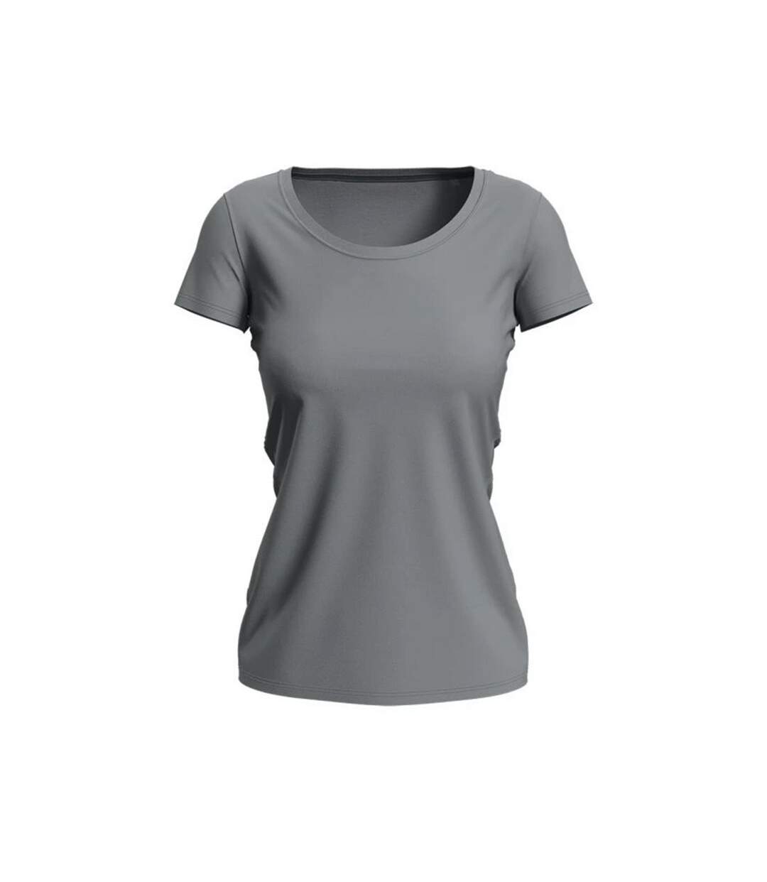T-shirt Femme Gris Ardoise Uni Stedman-1