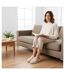 OZABI Mules Femme, Aspect Daim, Broderie Scandinave, Doublure Fourrure-5