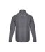 Mens errill textured eco friendly quarter zip fleece top frost grey Weird Fish