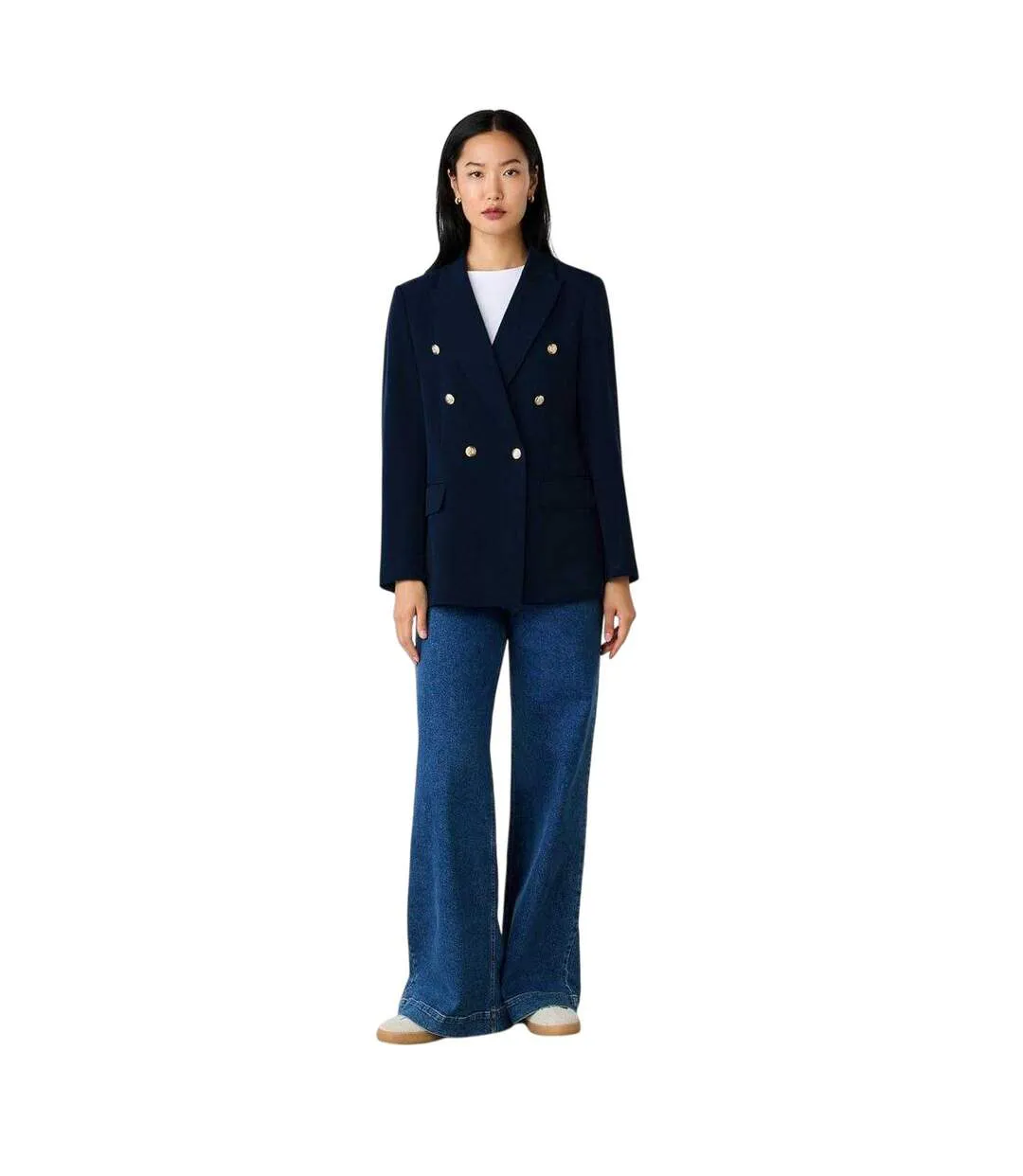 Blazer Femme Bleu Marine Finery-4