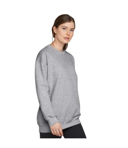 Unisex Adult Softstyle Midweight Crew Neck Fleece Top Sports Grey Gildan