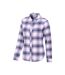 Womens/ladies willow flannel shirt grey Mountain Warehouse