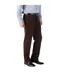 Mens Corduroy Regular Trousers Dark Coffee Harvey & Jones-1