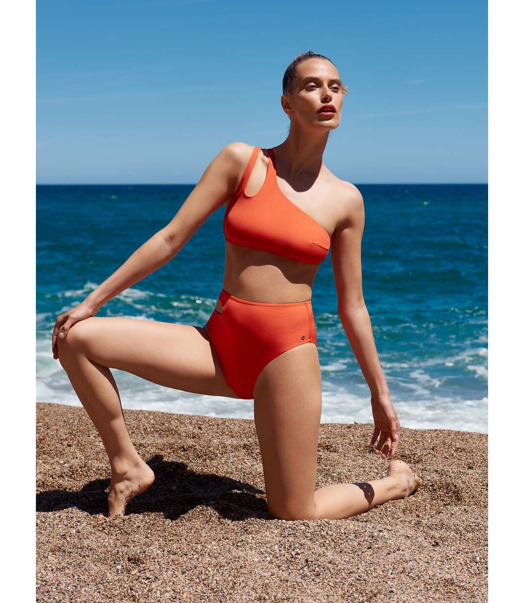 Haut maillot de bain brassière asymétrique sans armatures Normandie Lisca-4