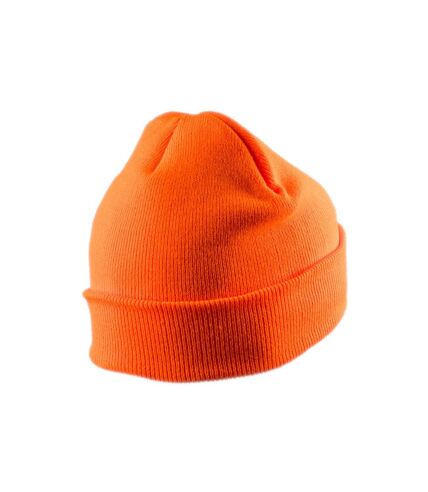 Result Adults Unisex Double Knit Thinsulate Printers Beanie (Fluorescent Orange) - UTPC3737