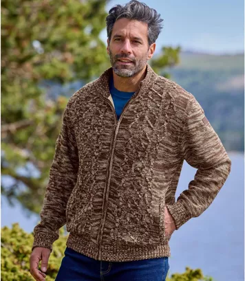 Gilet Tricot Doublé Polaire 