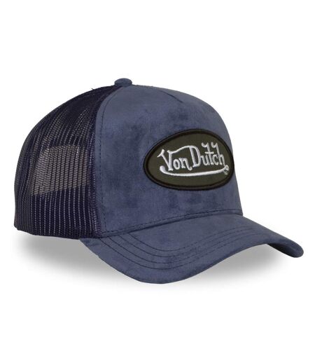 Casquette trucker en suédine avec filet et écusson fourrure Fur Vondutch