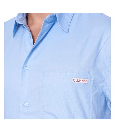 Chemise bleu homme calvin klein jeans oxford - l