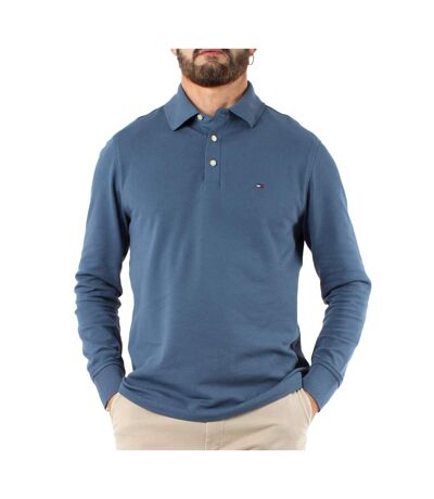 Polo Manches Longues Bleu Homme Tommy Hilfiger Aegean - L